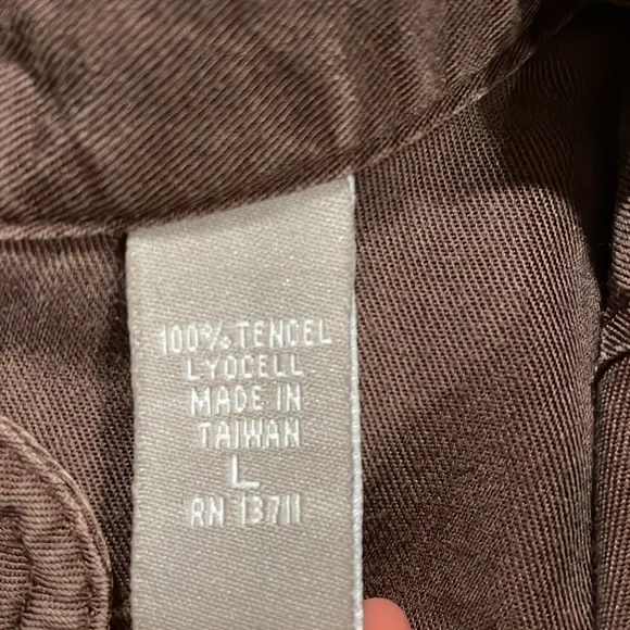 Kate Hill Brown Button Up Shirt - L - Picture 6 of 10